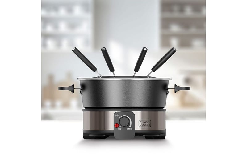 Fonduegryta Black+Decker 2L - Silver - Hushåll - Matlagning & Bakning - Grytor & kastruller - Fonduegrytor