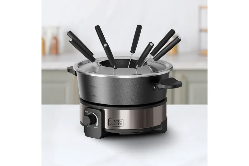 Fonduegryta Black+Decker 2L - Silver - Hushåll - Matlagning & Bakning - Grytor & kastruller - Fonduegrytor