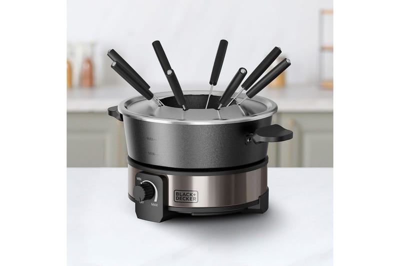 Fonduegryta Black+Decker 2L - Silver - Hushåll - Matlagning & Bakning - Grytor & kastruller - Fonduegrytor