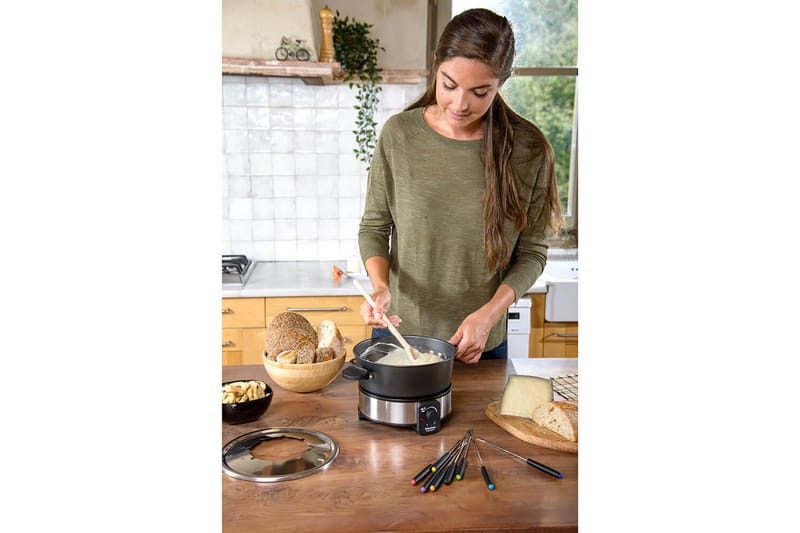 Fonduegryta Taurus 1000W - Svart||Silver - Hushåll - Matlagning & Bakning - Grytor & kastruller - Fonduegrytor
