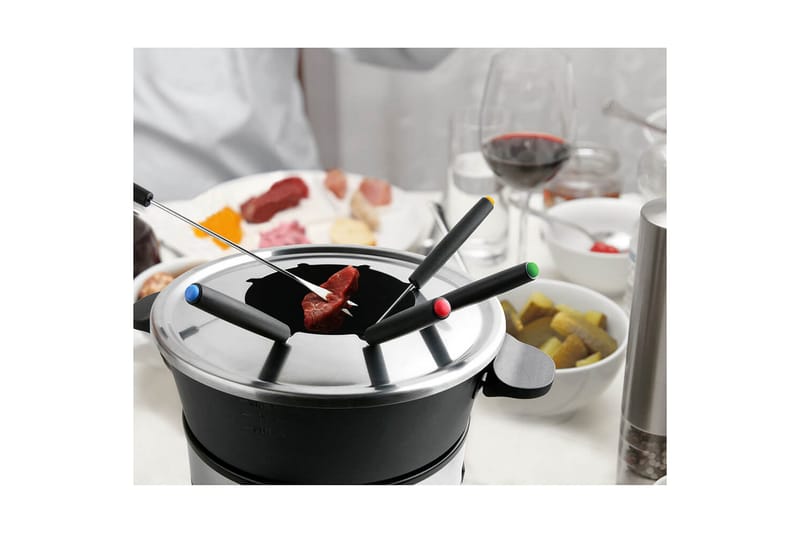Fonduegryta Taurus 1000W - Svart||Silver - Hushåll - Matlagning & Bakning - Grytor & kastruller - Fonduegrytor