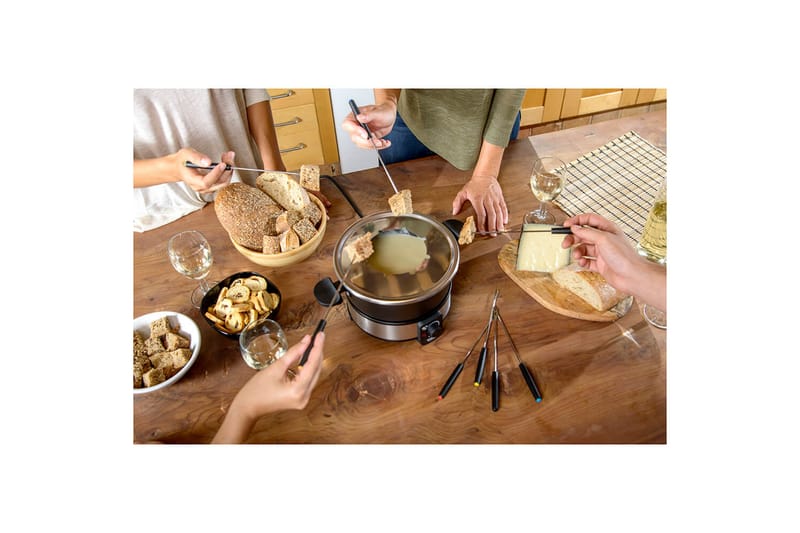 Fonduegryta Taurus 1000W - Svart||Silver - Hushåll - Matlagning & Bakning - Grytor & kastruller - Fonduegrytor