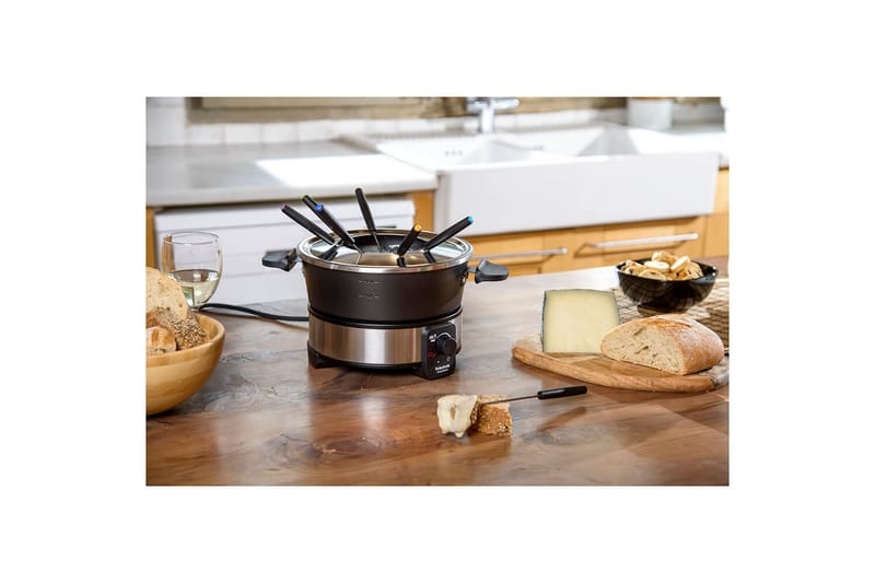 Fonduegryta Taurus 1000W - Svart||Silver - Hushåll - Matlagning & Bakning - Grytor & kastruller - Fonduegrytor
