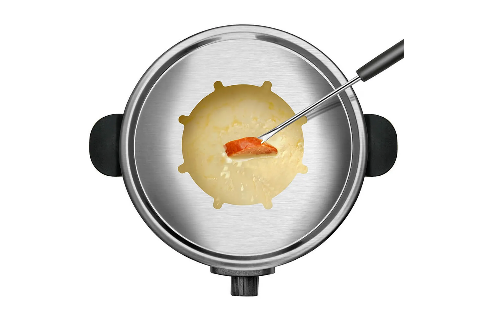 Alternativ bild 1 för Taurus FF2 - Fonduegryta - 2 liter - 1 kW - svart / rostfritt stål