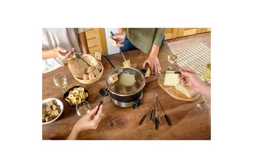 Fonduegryta Taurus 1000W - Svart||Silver - Hushåll - Matlagning & Bakning - Grytor & kastruller