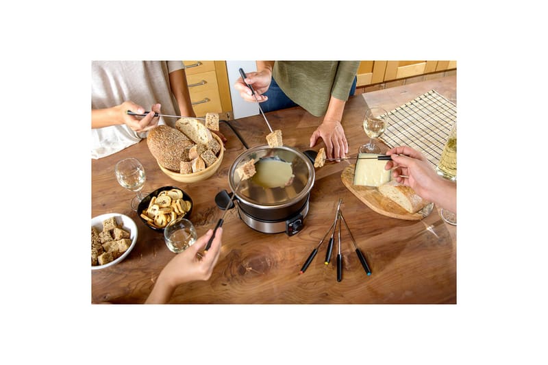 Fonduegryta Taurus 1000W - Svart||Silver - Hushåll - Matlagning & Bakning - Grytor & kastruller - Fonduegrytor