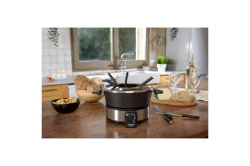 Fonduegryta Taurus 1000W - Svart||Silver - Hushåll - Matlagning & Bakning - Grytor & kastruller