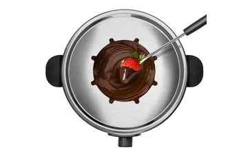 Fonduegryta Taurus 1000W - Svart||Silver - Hushåll - Matlagning & Bakning - Grytor & kastruller