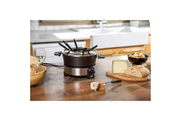 Fonduegryta Taurus 1000W - Svart||Silver - Hushåll - Matlagning & Bakning - Grytor & kastruller