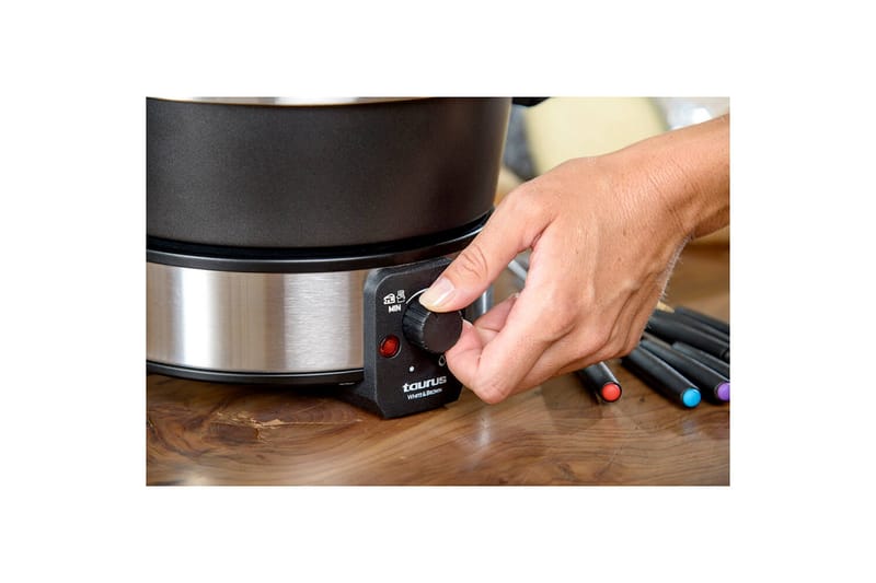 Fonduegryta Taurus 1000W - Svart||Silver - Hushåll - Matlagning & Bakning - Grytor & kastruller - Fonduegrytor