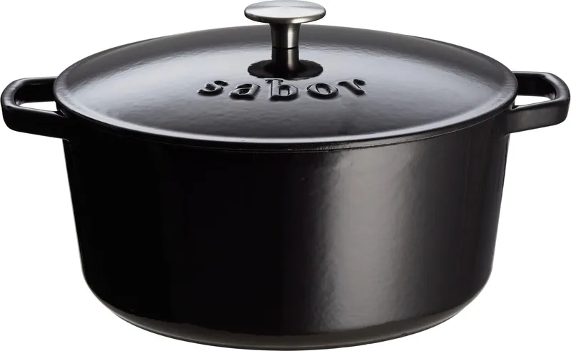 Gjutjärnsgryta Sabor 4,4 L - Svart - Hushåll - Matlagning & Bakning - Grytor & kastruller