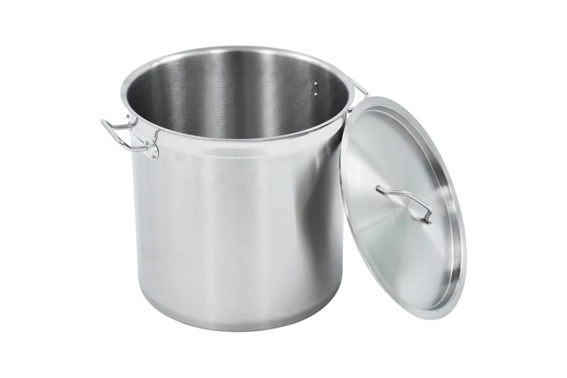 Gryta 33 L 35x35 cm rostfritt stål - Silver - Hushåll - Matlagning & Bakning - Grytor & kastruller - Grytor