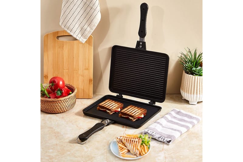 Handhållen smörgåsgrill Ironfell Svart - Svart - Hushåll - Matlagning & Bakning - Köksredskap & kökstillbehör