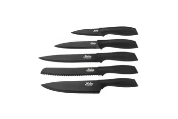 Knivset Maku 5 Delar Svart - Svart - Hushåll - Matlagning & Bakning - Köksknivar - Knivset