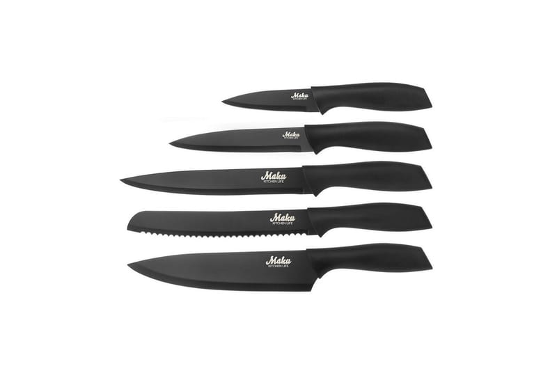 Knivset Maku 5 Delar Svart - Hushåll - Matlagning & Bakning - Köksknivar - Knivset