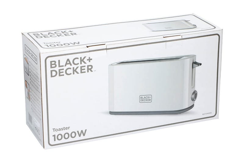 BLACK+DECKER Brödrost 1000W Vit - Vit - Övriga köksredskap - Köksredskap & kökstillbehör