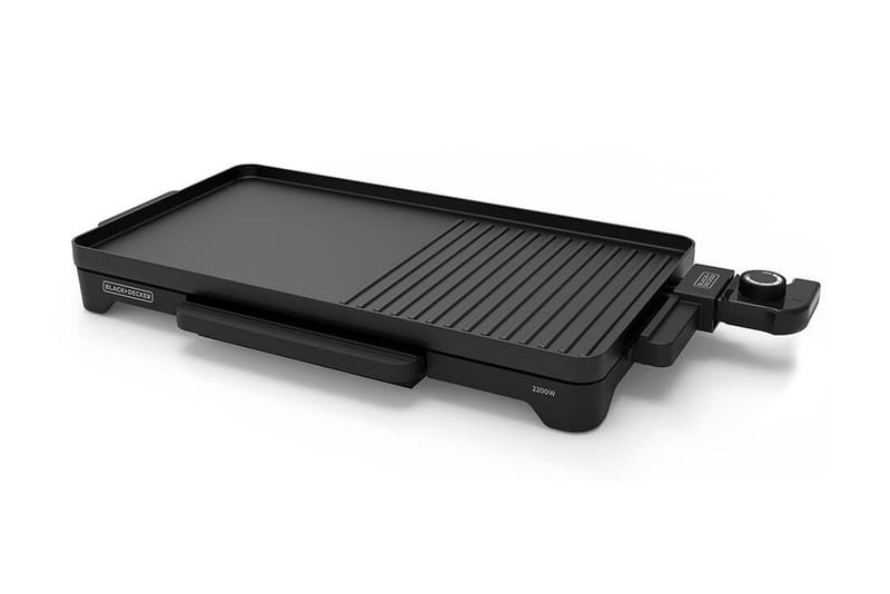 Bordsgrill Black+Decker Platt 2200W Svart, Svart