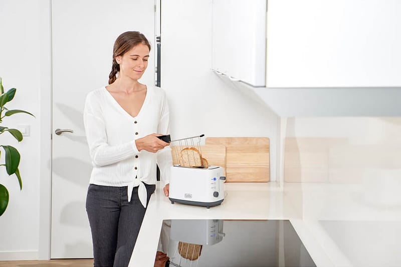 Brödrost 2-Skivor Vit - BLACK+DECKER - Hushåll - Matlagning & Bakning - Köksredskap & kökstillbehör