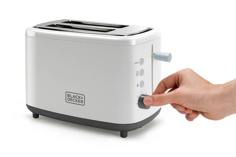 Brödrost 2-Skivor Vit - BLACK+DECKER - Hushåll - Matlagning & Bakning - Köksredskap & kökstillbehör