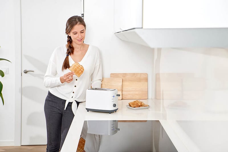 Brödrost 2-Skivor Vit - BLACK+DECKER - Hushåll - Matlagning & Bakning - Köksredskap & kökstillbehör
