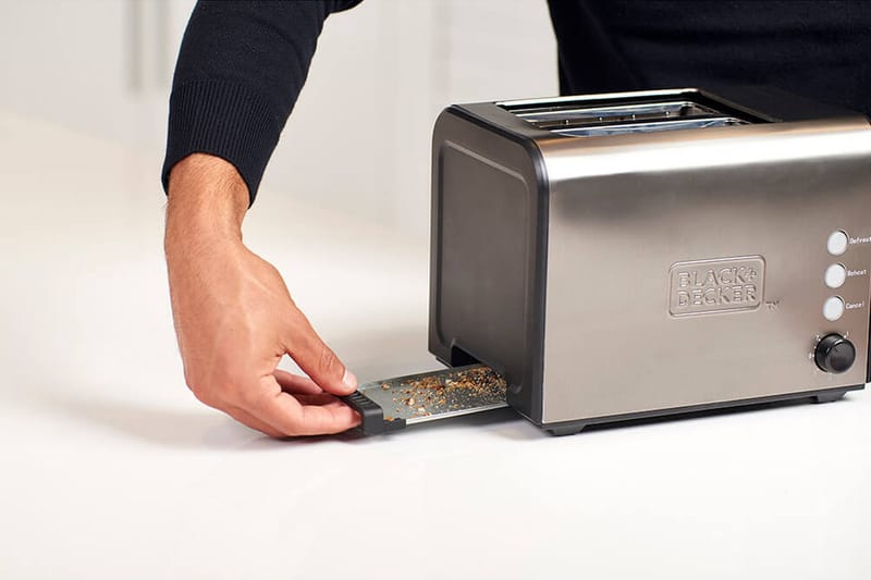 Brödrost Black+Decker 2 Fack Borstat Stål - Grå - Hushåll - Matlagning & Bakning - Köksredskap & kökstillbehör
