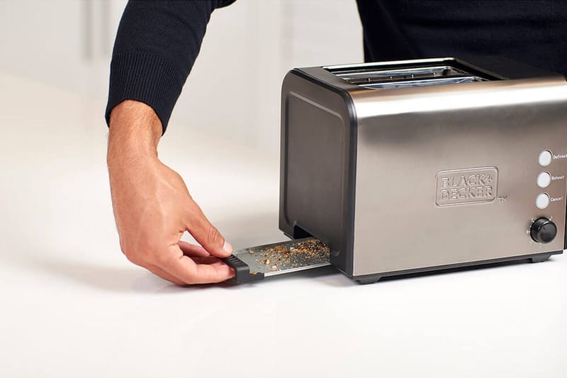 Brödrost Black+Decker 2 Fack Borstat Stål - Grå - Hushåll - Matlagning & Bakning - Köksredskap & kökstillbehör
