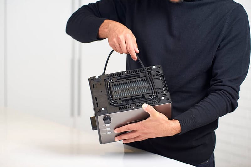 Brödrost Black+Decker 2 Fack Borstat Stål - Grå - Hushåll - Matlagning & Bakning - Köksredskap & kökstillbehör