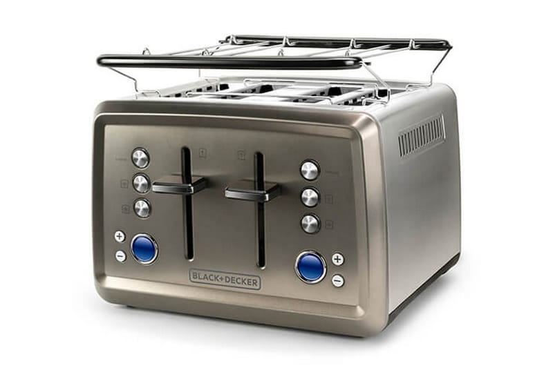 Brödrost Black+Decker 4 Fack 1960W Borstat Stål - Grå - Hushåll - Matlagning & Bakning - Köksredskap & kökstillbehör