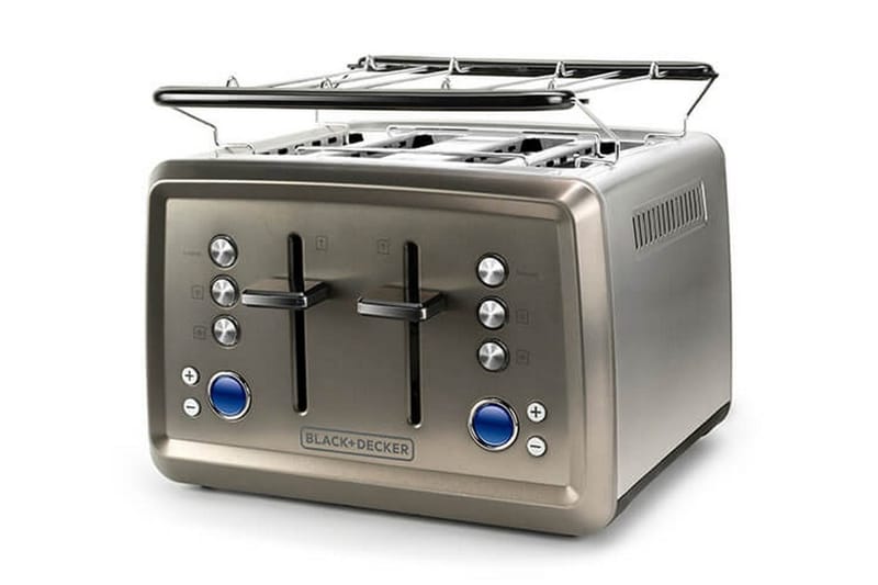 Brödrost Black+Decker 4 Fack 1960W Borstat Stål - Grå - Hushåll - Matlagning & Bakning - Köksredskap & kökstillbehör