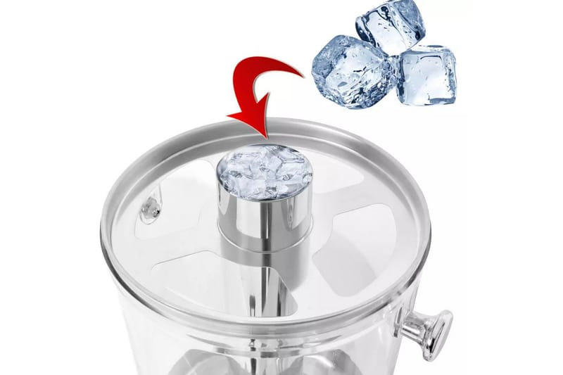 Dubbel juicebehållare rostfritt stål 2x8 L - Silver - Hushåll - Matlagning & Bakning - Köksredskap & kökstillbehör - Övriga köksredskap