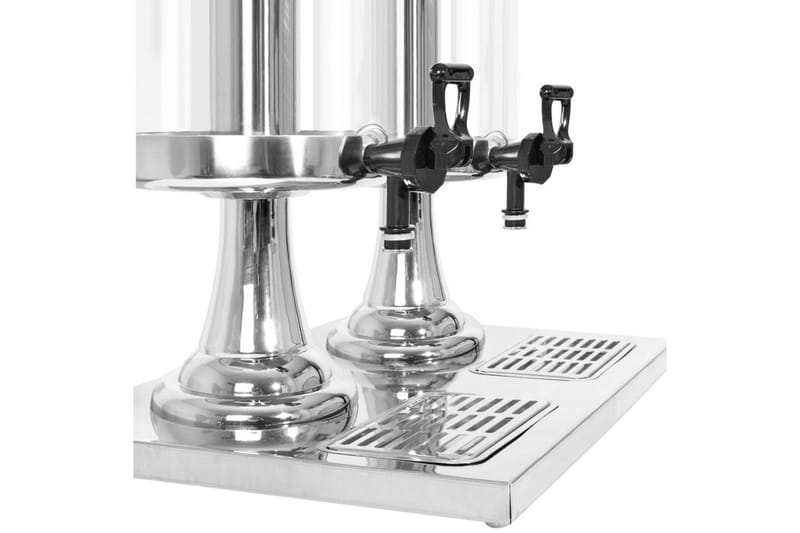 Dubbel juicebehållare rostfritt stål 2x8 L - Silver - Hushåll - Matlagning & Bakning - Köksredskap & kökstillbehör - Övriga köksredskap