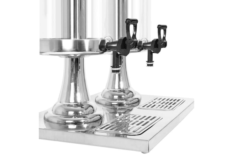 Dubbel juicebehållare rostfritt stål 2x8 L - Silver - Övriga köksredskap - Köksredskap & kökstillbehör