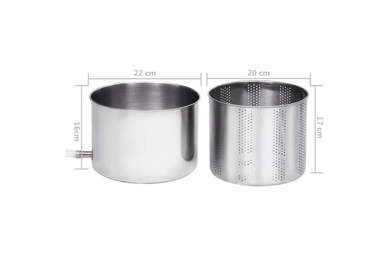 Frukt- och vinpress rostfritt stål 6 L - Hushåll - Matlagning & Bakning - Köksredskap & kökstillbehör