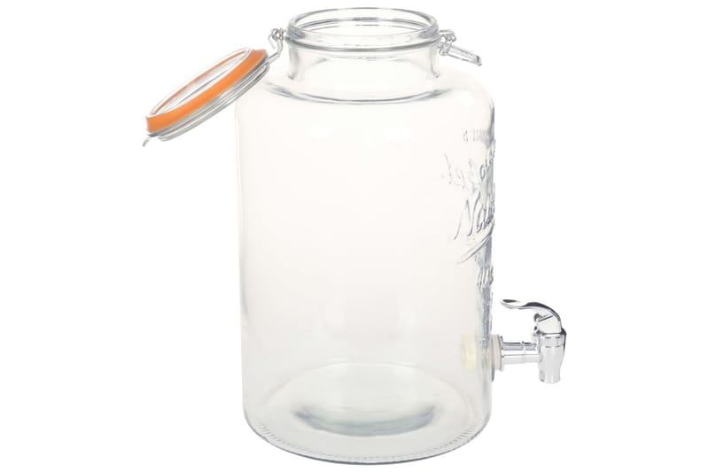 Glasbehållare XXL med tappkran transparent 8 L - Transparent - Övriga köksredskap - Köksredskap & kökstillbehör
