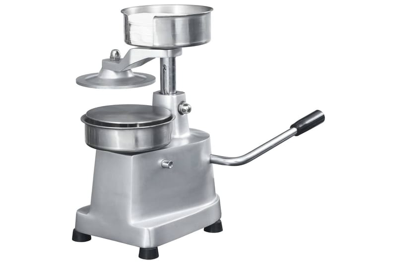 Hamburgerpress med 500 pappersark aluminium 13 cm - Silver - Hushåll - Matlagning & Bakning - Köksredskap & kökstillbehör