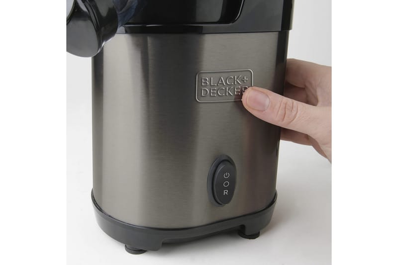 Juicepress Black+Decker Slow Juicer BXJE200E Borstat Rostfritt Stål - Grå - Hushåll - Matlagning & Bakning - Köksredskap & kökstillbehör