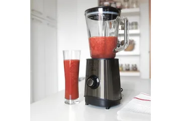 Kannmixer Black+Decker 800W 1.5L Borstat Stål - Grå - Hushåll - Matlagning & Bakning - Köksredskap & kökstillbehör