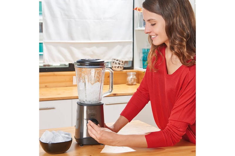 Kannmixer Black+Decker 800W 1.5L Borstat Stål - Grå - Hushåll - Matlagning & Bakning - Köksredskap & kökstillbehör