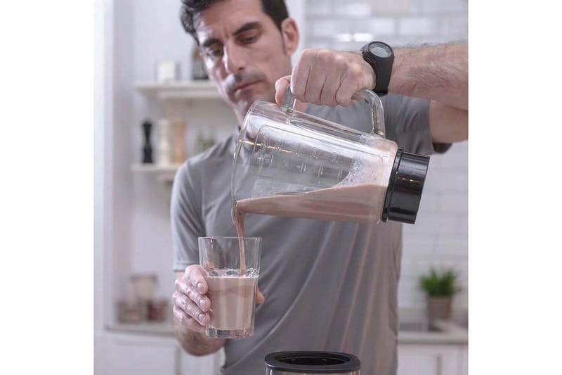 Kannmixer Black+Decker 800W 1.5L Borstat Stål - Grå - Hushåll - Matlagning & Bakning - Köksredskap & kökstillbehör