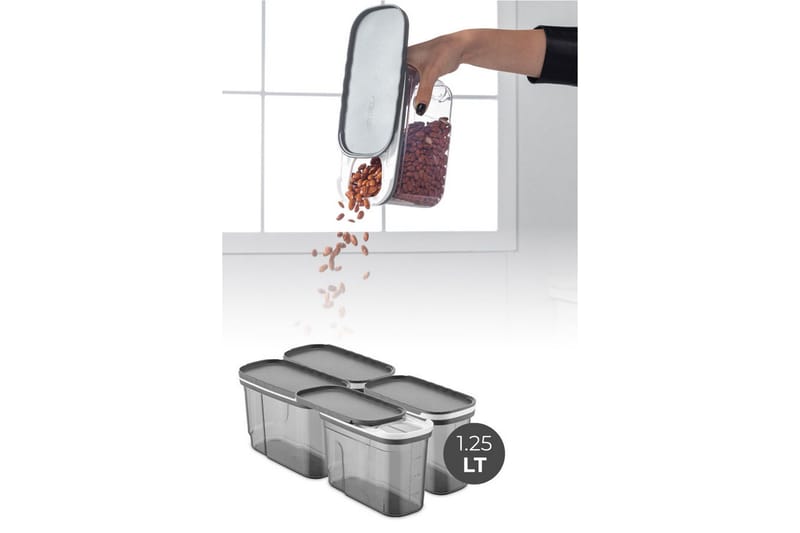Kazuyasu Förvaringsburk - Antracit - Hushåll - Matlagning & Bakning - Köksredskap & kökstillbehör - Flaskor & burkar
