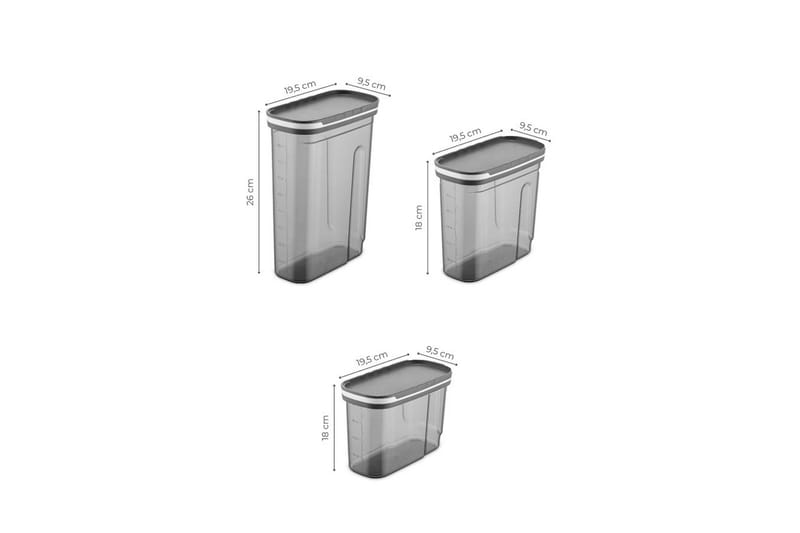 Kazuyasu Förvaringsburk - Antracit - Hushåll - Matlagning & Bakning - Köksredskap & kökstillbehör - Flaskor & burkar