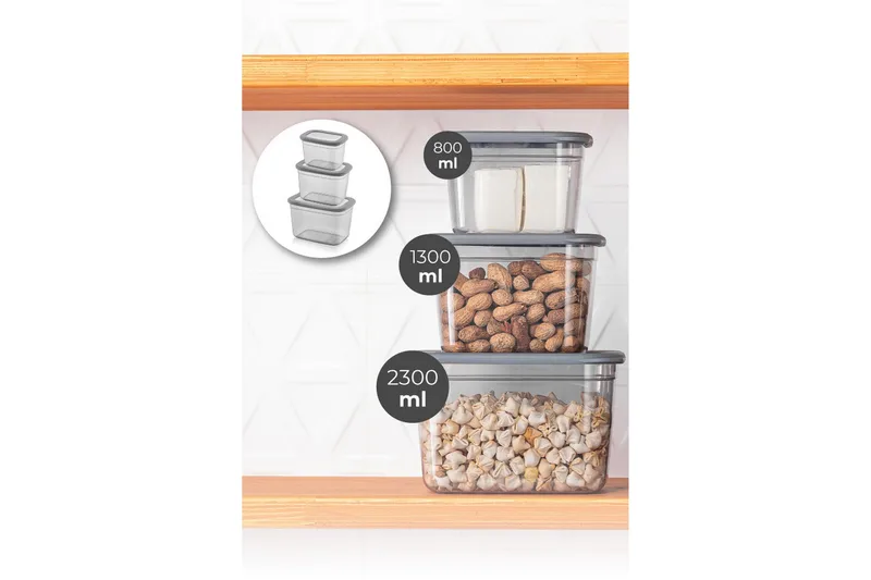 Kiyoaki Förvaringsburk - Antracit - Hushåll - Matlagning & Bakning - Köksredskap & kökstillbehör - Flaskor & burkar