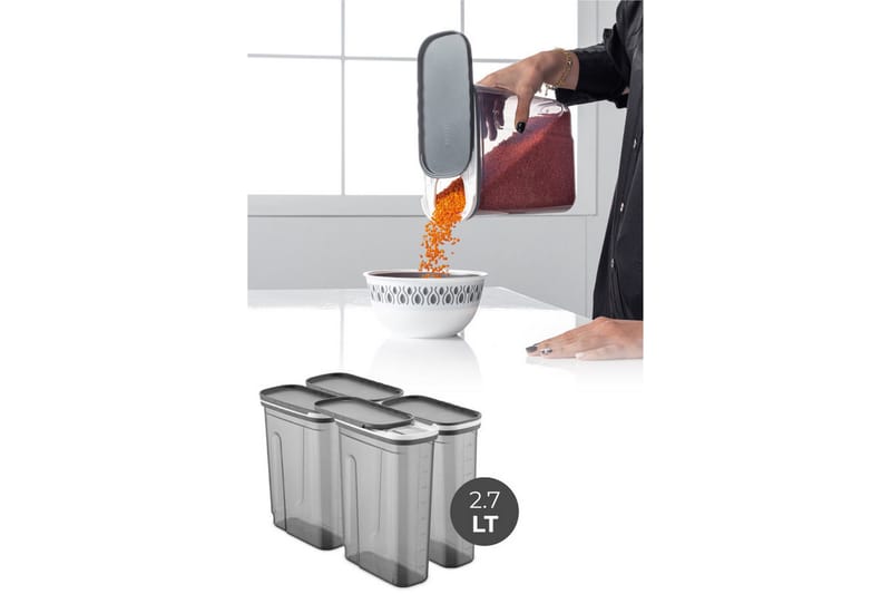 Kiyoaki Förvaringsburk - Antracit - Hushåll - Matlagning & Bakning - Köksredskap & kökstillbehör - Flaskor & burkar