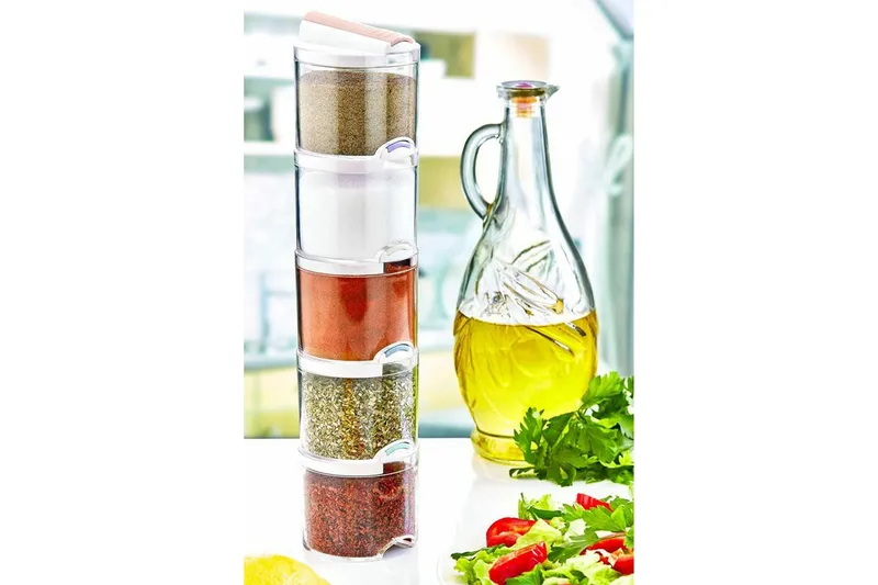 Kryddburk 5-Pack - Vit - Hushåll - Matlagning & Bakning - Köksredskap & kökstillbehör - Salt & pepparkvarnar