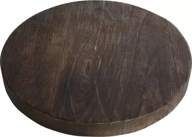 Mango skärbräda Ø26 cm - Mangotr ä, mörkbrun