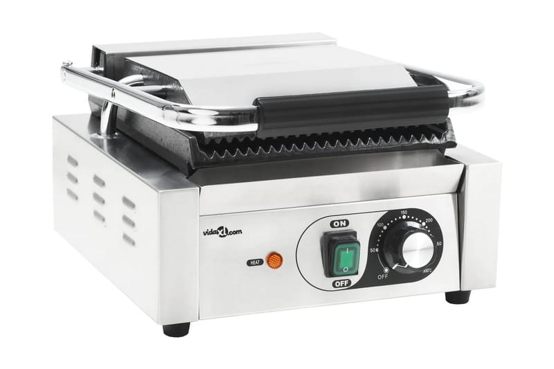 Paninigrill rostfritt stål 1800 W 31x30,5x20 cm - Silver - Köksredskap & kökstillbehör - Smörgåsgrill & klämgrill