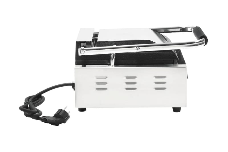 Paninigrill rostfritt stål 1800 W 31x30,5x20 cm - Silver - Hushåll - Matlagning & Bakning - Köksredskap & kökstillbehör
