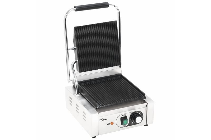 Paninigrill rostfritt stål 1800 W 31x30,5x20 cm - Silver - Hushåll - Matlagning & Bakning - Köksredskap & kökstillbehör