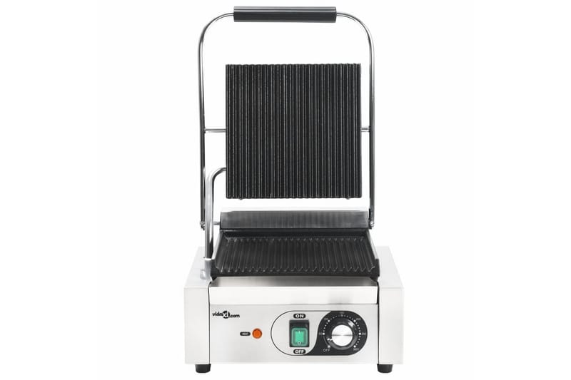 Paninigrill rostfritt stål 1800 W 31x30,5x20 cm - Silver - Hushåll - Matlagning & Bakning - Köksredskap & kökstillbehör