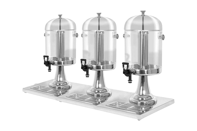 Trippel juicebehållare rostfritt stål 3x8 L - Silver - Hushåll - Matlagning & Bakning - Köksredskap & kökstillbehör - Övriga köksredskap